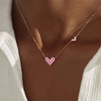 Collier cœur | modèle #ROSE Ma boutique
