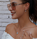 Collier bleu | modèle #MOSAICA Colliane