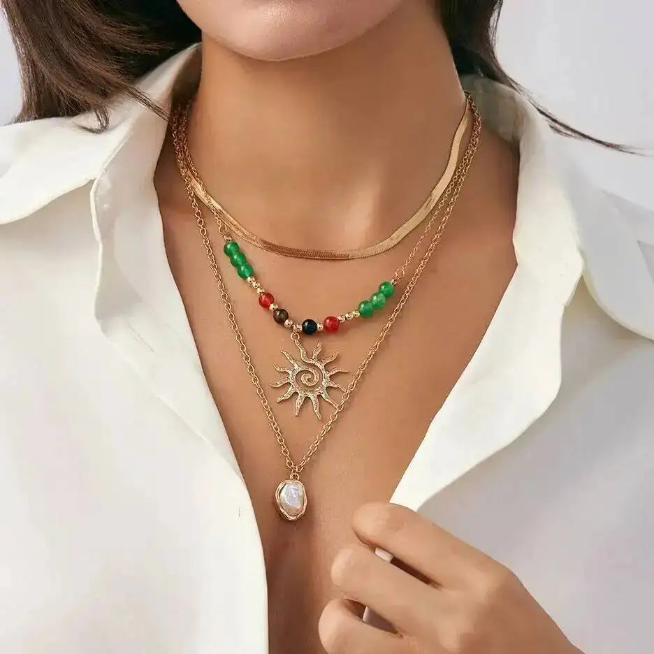 Collier multi rangs | modèle #ETRINA