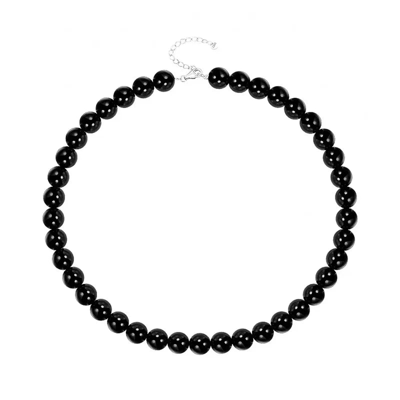 Collier noir épais et élégant 
