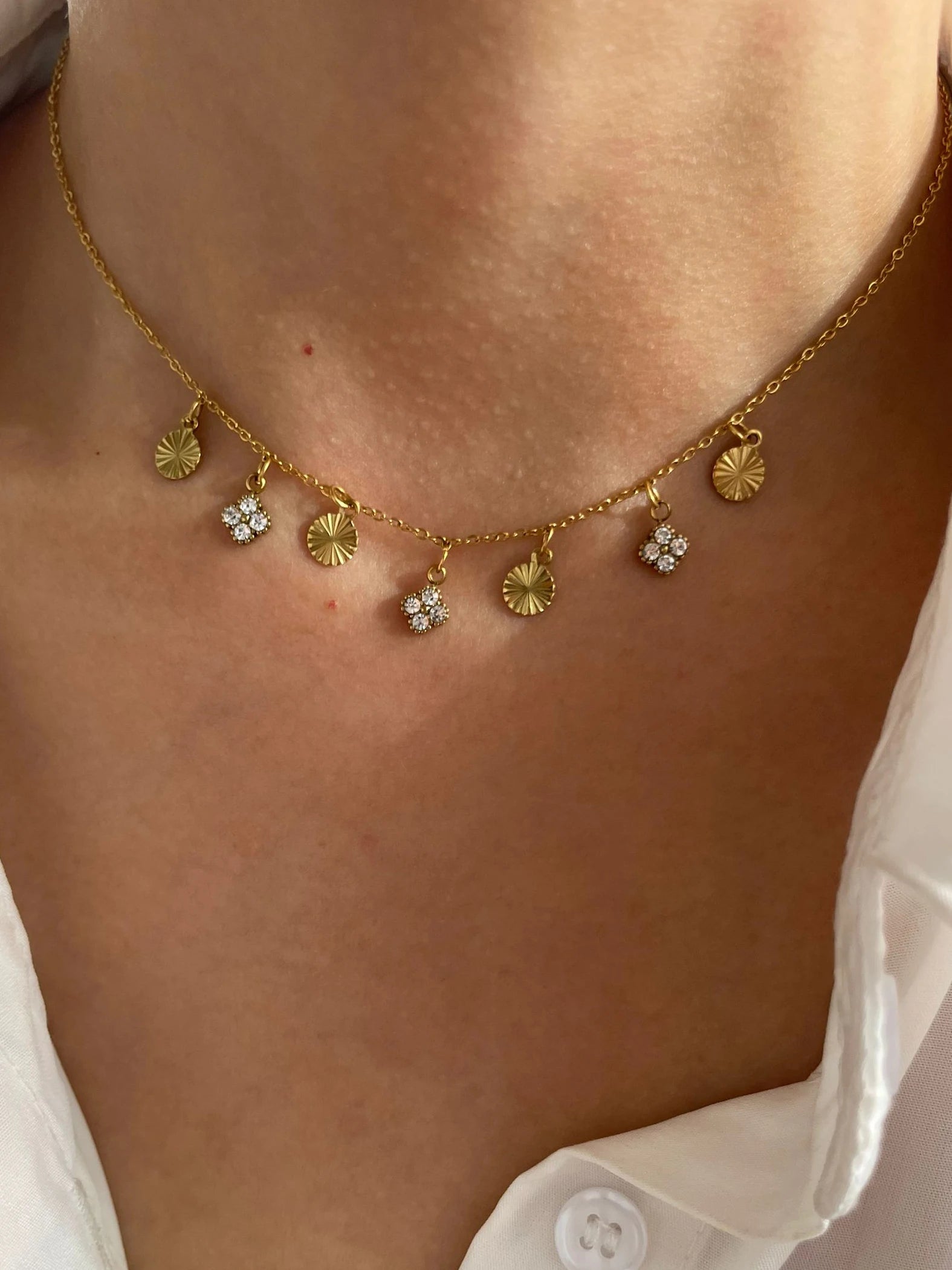Collier acier inoxydable femme | modèle #GANWA Colliane