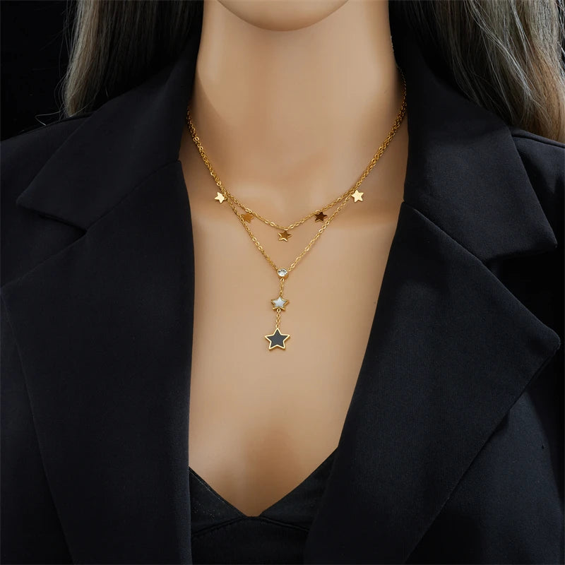 Collier acier inoxydable femme | modèle #ARNA