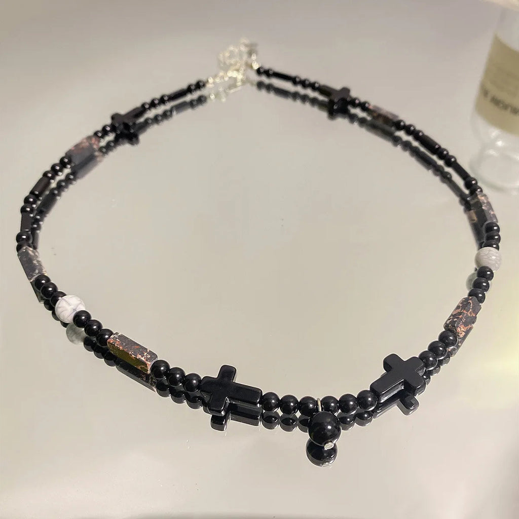 Collier noir | modèle #TCHANA Ma boutique