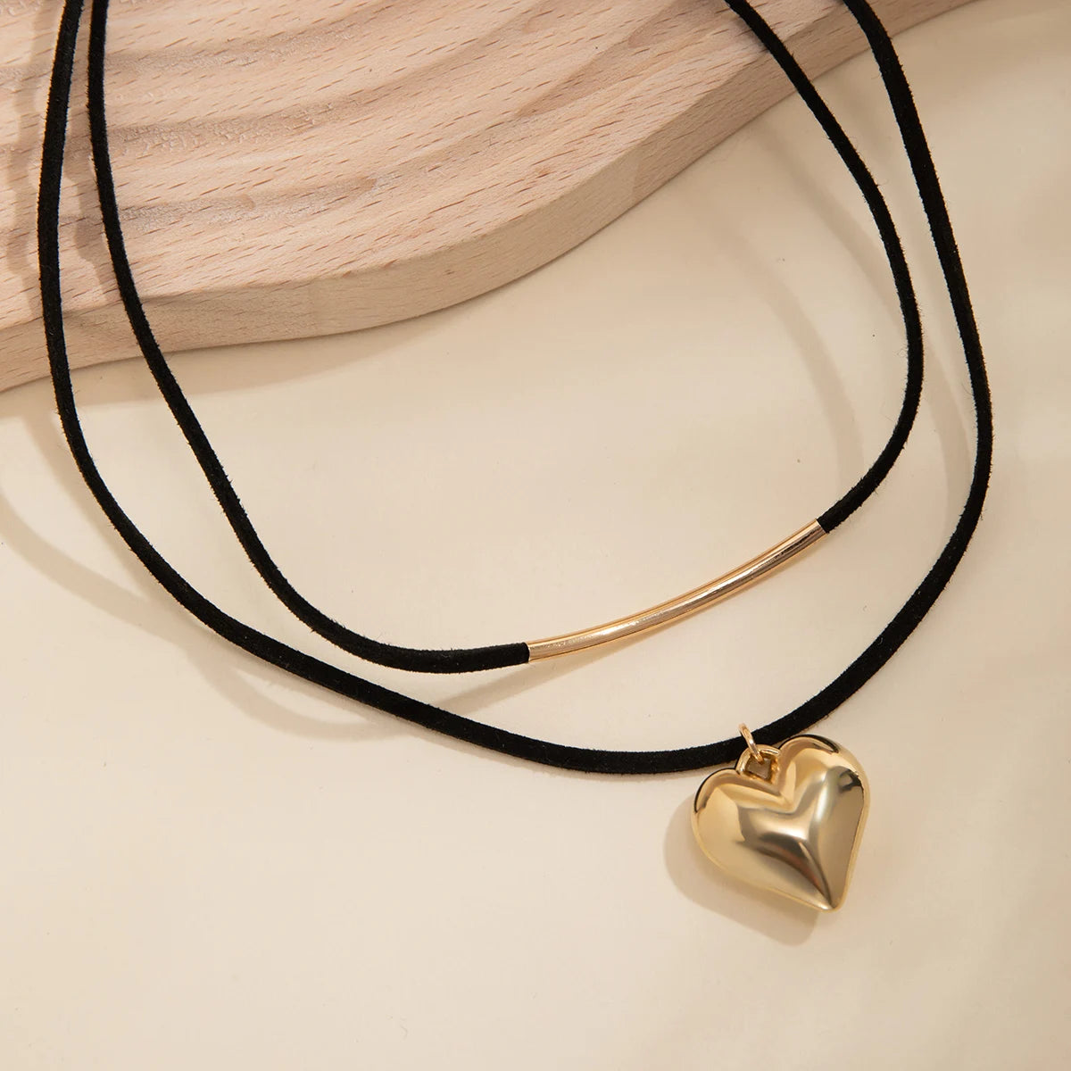 Collier cœur | modèle #BLACK LOVE