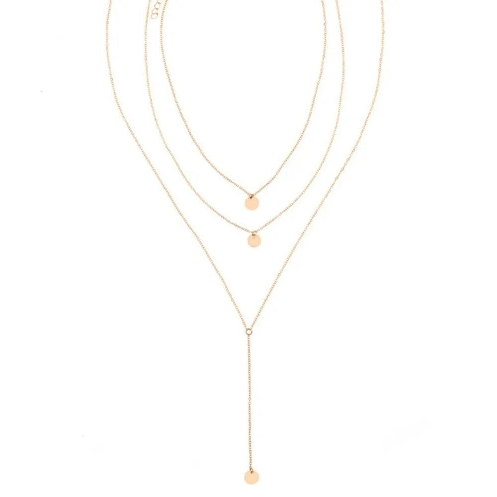 Collier multi rangs à trois rangs 