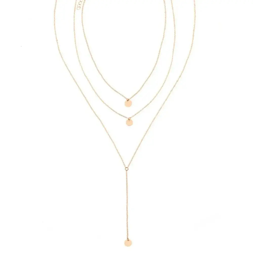 Collier multi rangs à trois rangs 