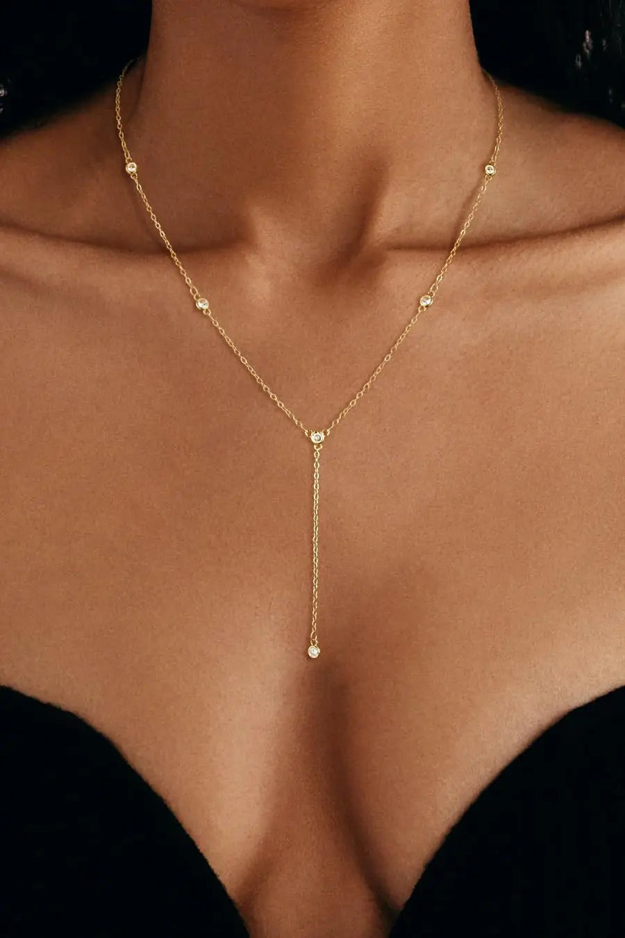 Collier en y | modèle #GEMA Colliane