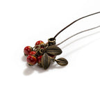 Collier rouge | modèle #FRUIT Ma boutique