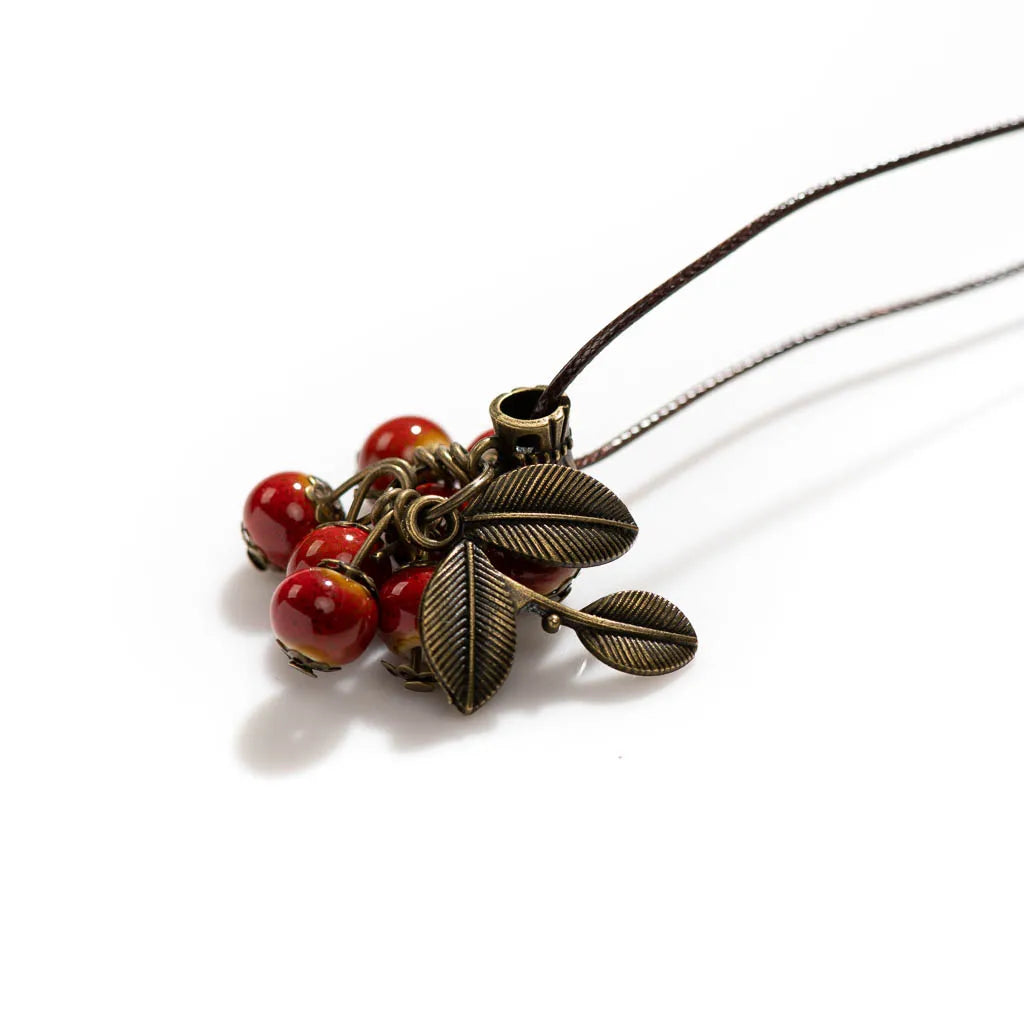 Collier rouge | modèle #FRUIT
