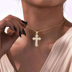 Collier en croix pour femme | modèle #SHANAA Ma boutique